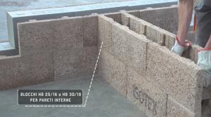 Blocchi in legno cemento per pareti portanti interne