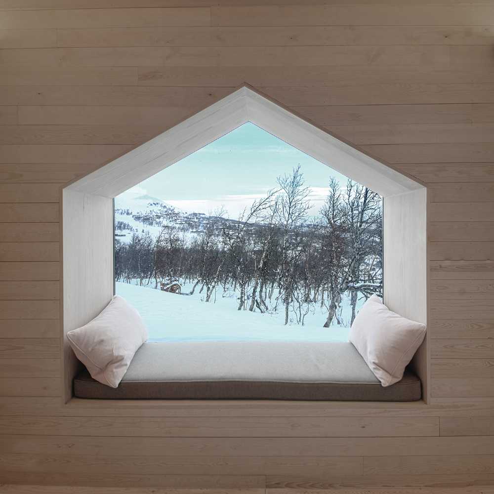 La belleza del Split View Mountain Lodge entre forma y materialidad.