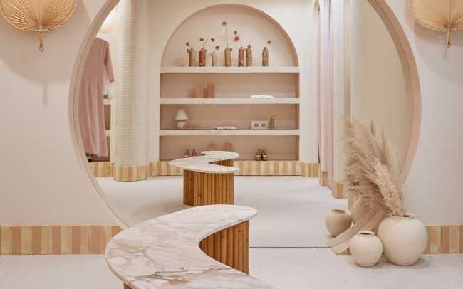 An&Be store in Madrid. Fashion and architecture engage in a dialogue telling a story of tradition and innovation.