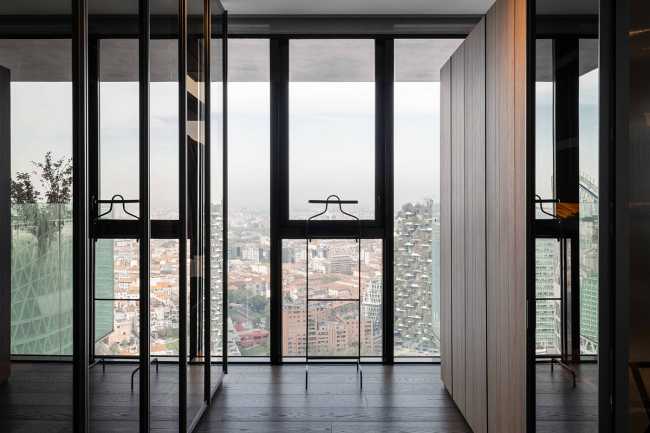 Solaria Tower in Milan, luxury interior design on the upper floors