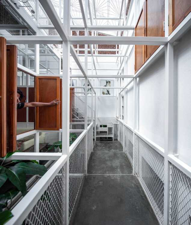 Andamiaje de acero protagonista de la nueva Scaffold House