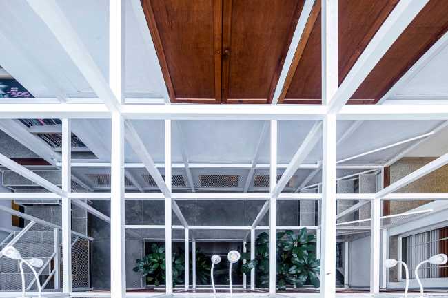Andamiaje de acero protagonista de la nueva Scaffold House