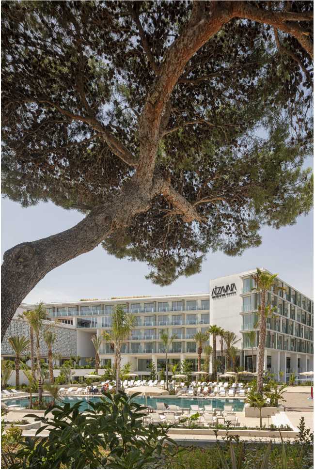 The Architecture of Hotel Atzavara intended as a two-way dialogue both with the viewer and between the elements of the composition