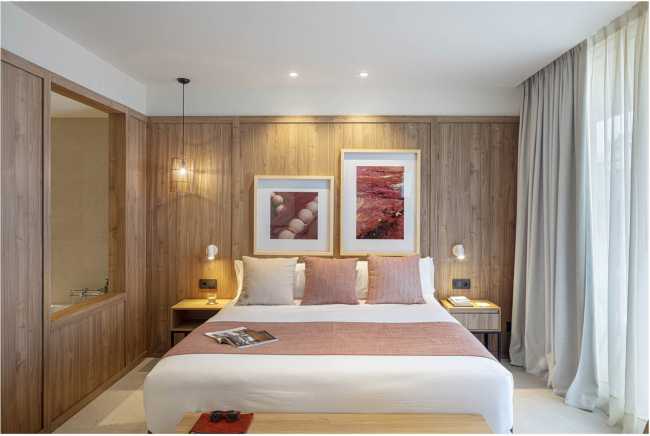 The Architecture of Hotel Atzavara intended as a two-way dialogue both with the viewer and between the elements of the composition