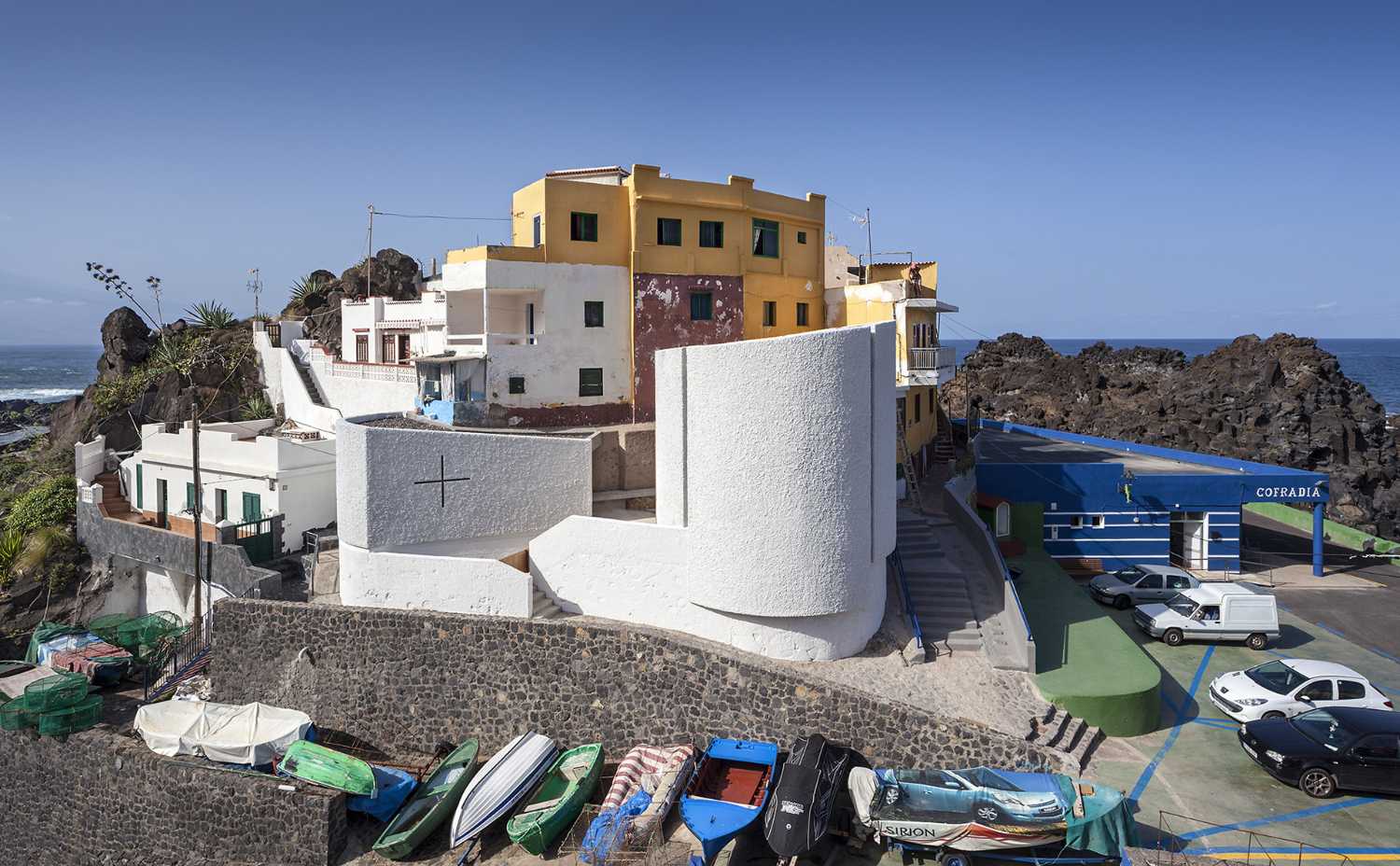 Stella Maris Chapel located among fishermen's self-built houses