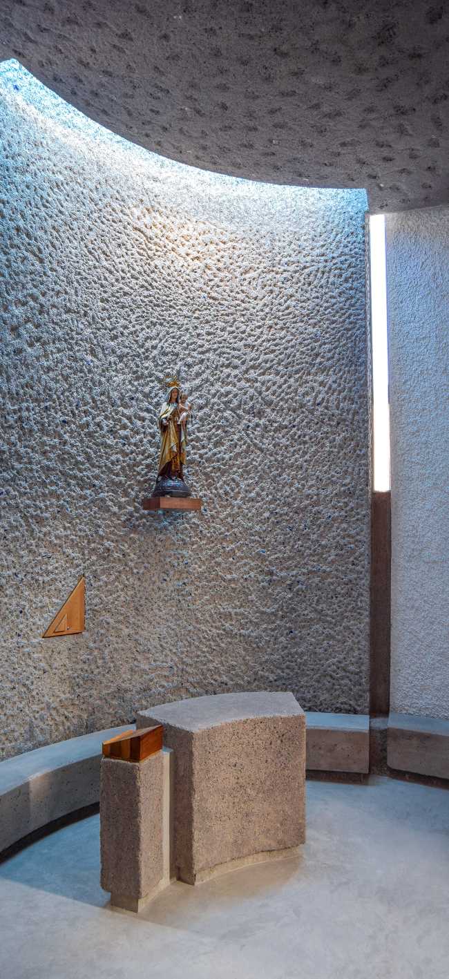 Stella Maris Chapel located among fishermen's self-built houses