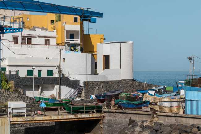 Stella Maris Chapel located among fishermen's self-built houses
