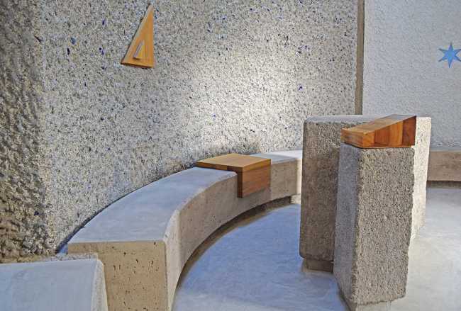 Stella Maris Chapel located among fishermen's self-built houses