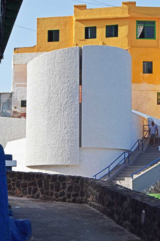 Stella Maris Chapel located among fishermen's self-built houses