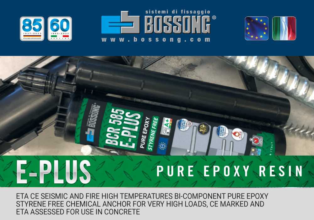 Resina Epossidica pura, sismica ad alte prestazioni – BCR EPOXY21