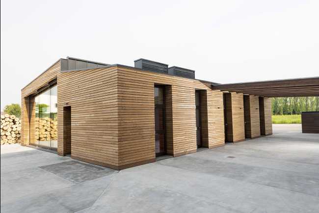 Canale Vigolungo Showroom & Uffici : innovation technologique et architecture durable