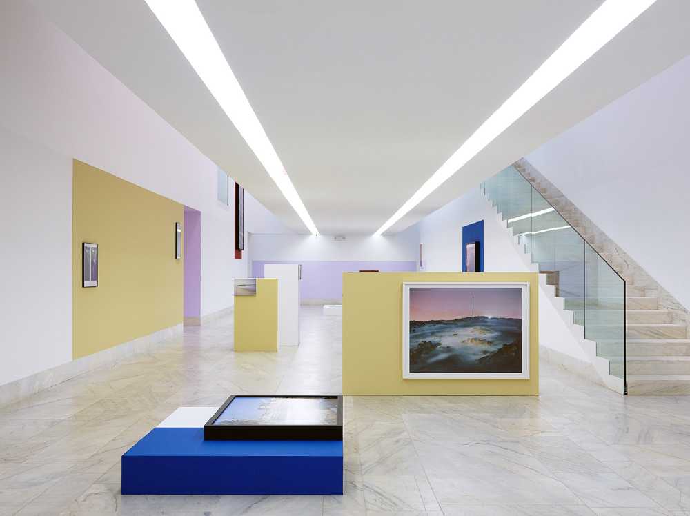 Exhibition design for Nuno Cera's rich work, Distant Lights, in Sines