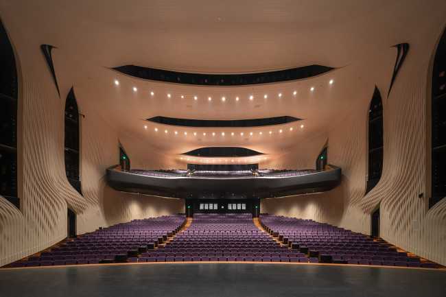 Centro de artes escénicas en el distrito cultural de Bao'An.