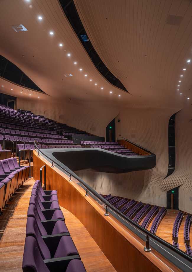 Centro de artes escénicas en el distrito cultural de Bao'An.