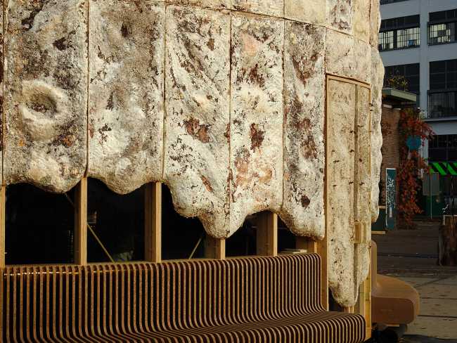 The Growing Pavilion y la nueva estética de los materiales orgánicos para el diseño