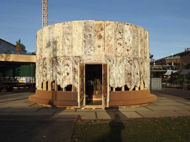 The Growing Pavilion y la nueva estética de los materiales orgánicos para el diseño