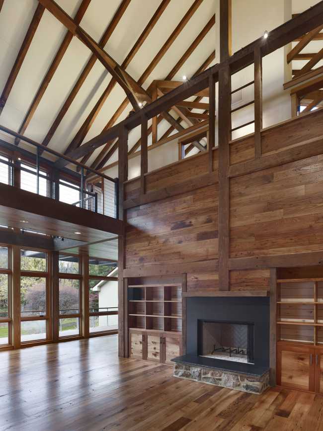 Conversión de un granero de principios del siglo XX en vivienda familiar en Pensilvania
