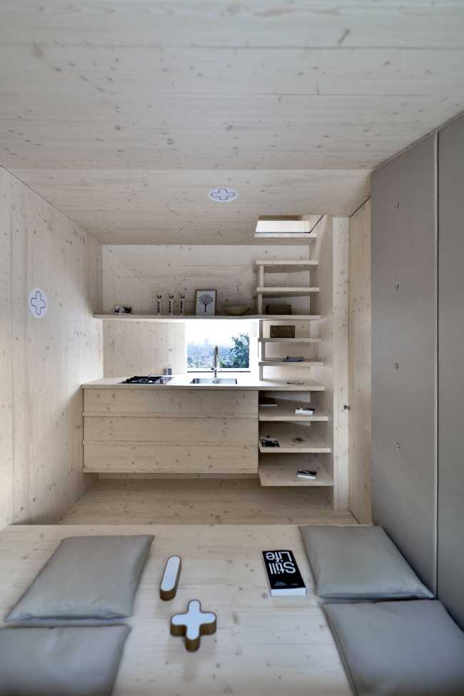 The Wooden Living Unit. A flexible architectural module for living and much more
