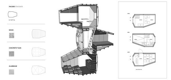 The Wooden Living Unit. A flexible architectural module for living and much more