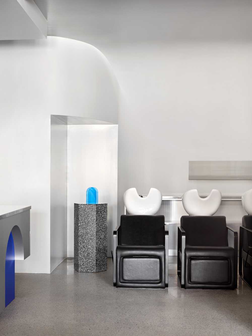 The new interiors of Circles of Hair hair salon. A unique aesthetic never before seen in Perth