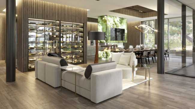 Interior project between art and craft. Hillside, a tribute to beauty