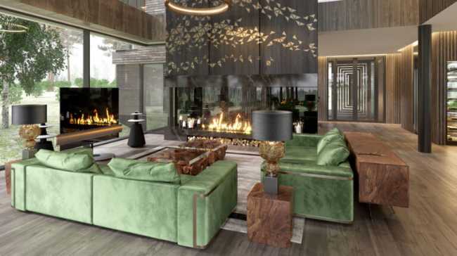 Interior project between art and craft. Hillside, a tribute to beauty