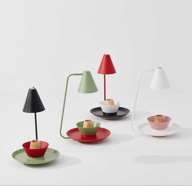 Table Lamp Conik. Minimal Scandinavian design made playful through modularity and color