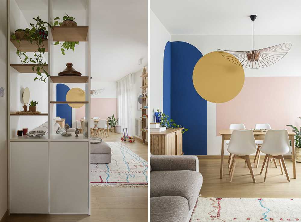 Restyling di Casa Amar. Un interior vivace, colorato ed avvolgente come la famiglia che la abita