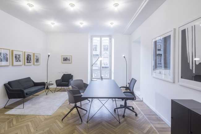 Artea Foundation's operating headquarters. A neutral space as a backdrop to art