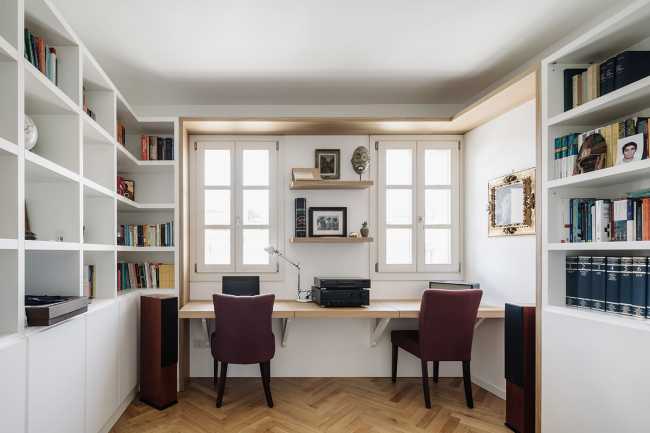 Fusion of three attics for the realization of Casa AA: a transmuted space, wide, modern and elegant