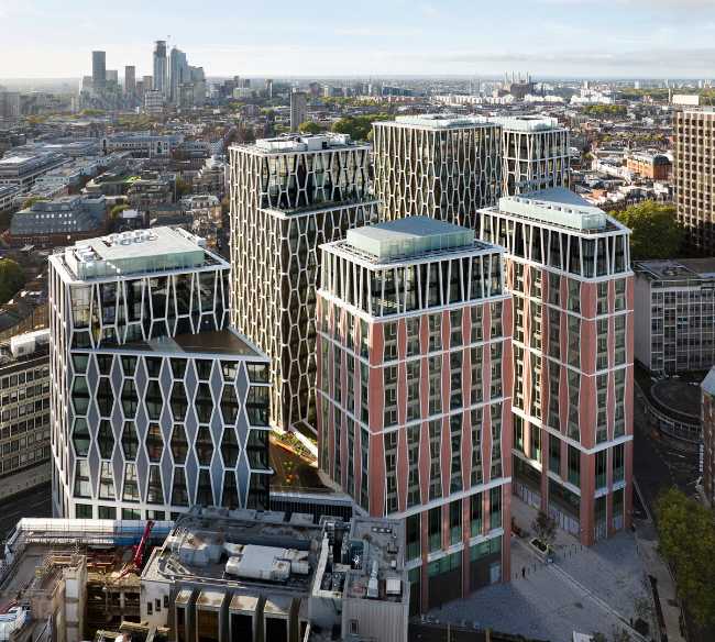 Broadway in London, contemporary art deco architecture