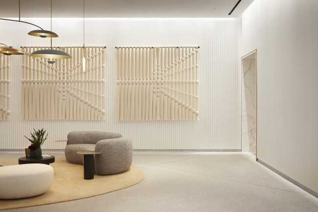 Broadway in London, contemporary art deco architecture.