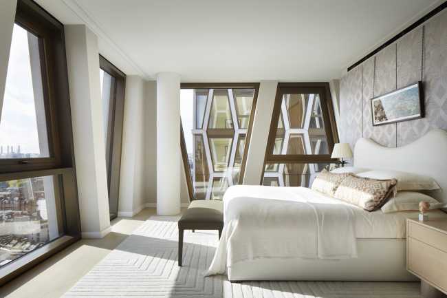 Broadway in London, contemporary art deco architecture.