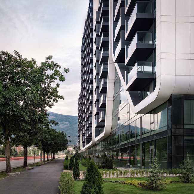 Soft lines and shapes of the A3 - Advanced Architecture Apartments. Where city and mountain overflow into each other