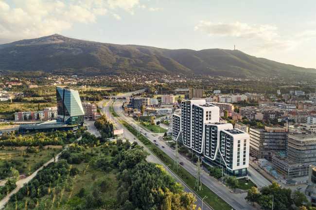 Soft lines and shapes of the A3 - Advanced Architecture Apartments. Where city and mountain overflow into each other