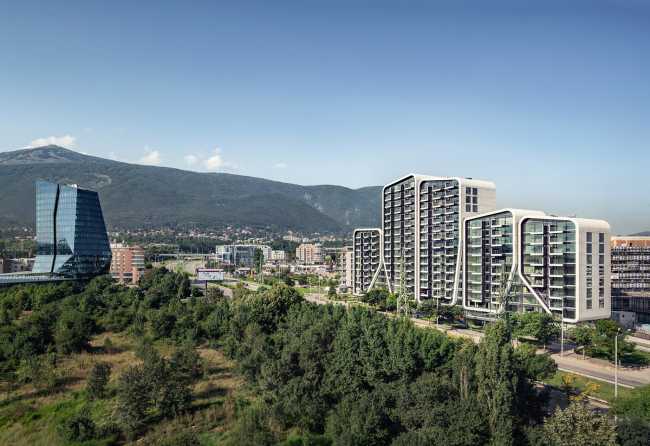 Soft lines and shapes of the A3 - Advanced Architecture Apartments. Where city and mountain overflow into each other