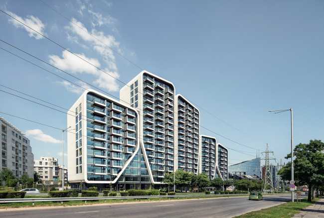 Soft lines and shapes of the A3 - Advanced Architecture Apartments. Where city and mountain overflow into each other