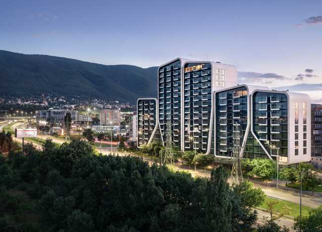 Soft lines and shapes of the A3 - Advanced Architecture Apartments. Where city and mountain overflow into each other