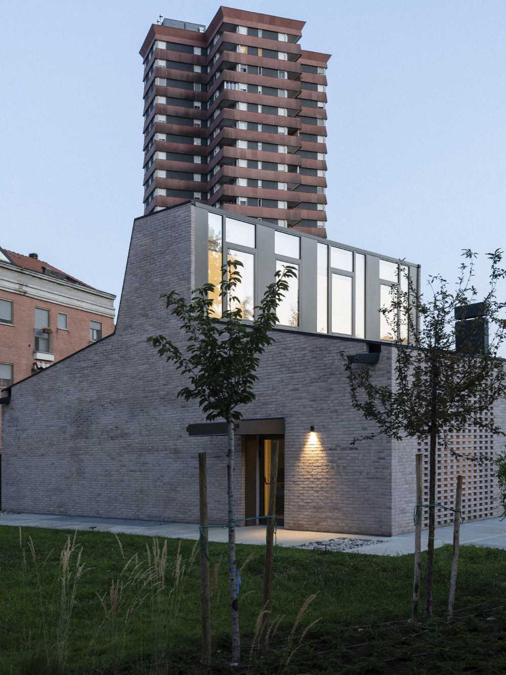 SON Cascina San Carlo. Residential services and civic pavilion in Milan