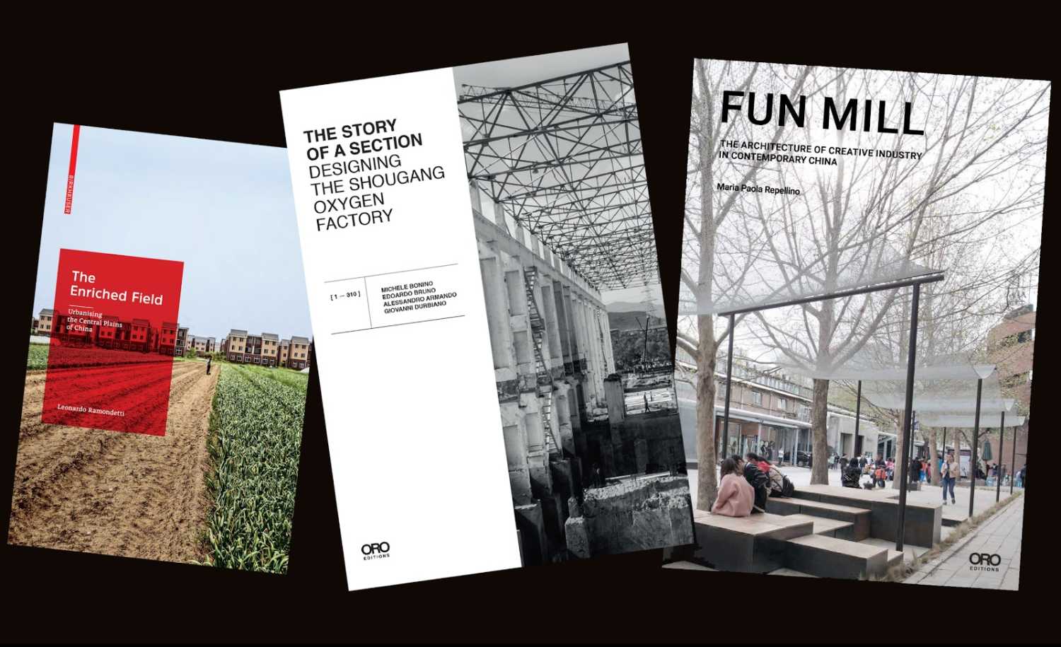 Tres nuevos libros sobre urbanización china, diseño a gran escala y tendencias arquitectónicas contemporáneas.