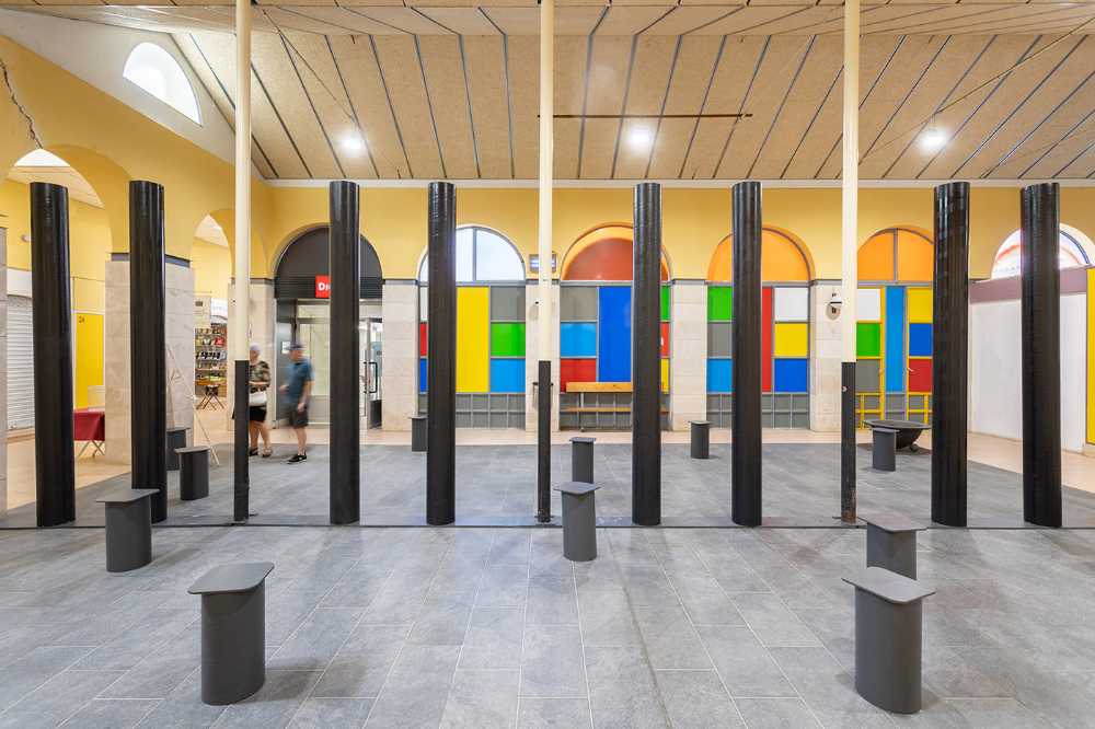 IV edition of the Des-Adarve competition. The installation Columns