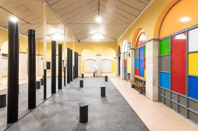 IV edición del concurso Des-Adarve. La instalación Columnas