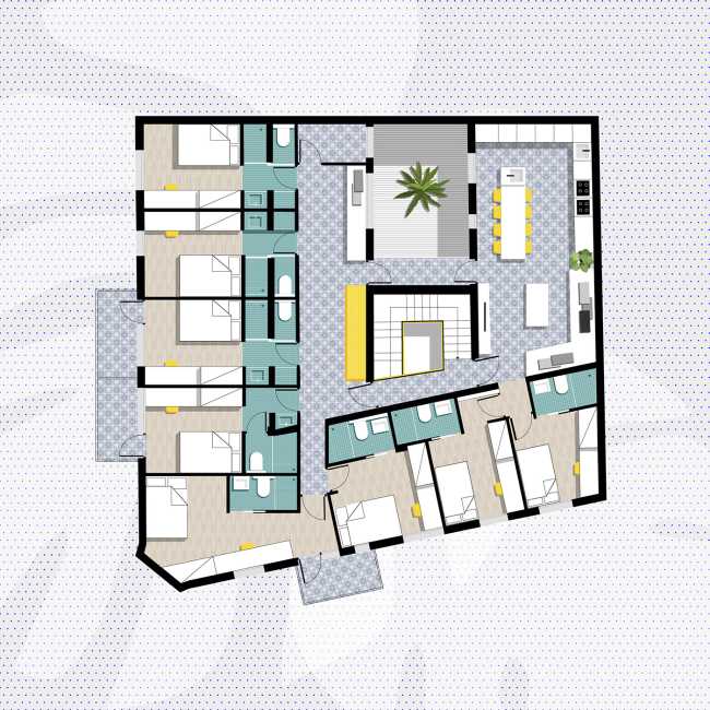 Low Cost comprehensive renovation for the realization of the Getafe Student Residence