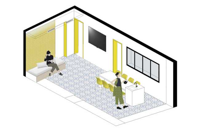 Low Cost comprehensive renovation for the realization of the Getafe Student Residence