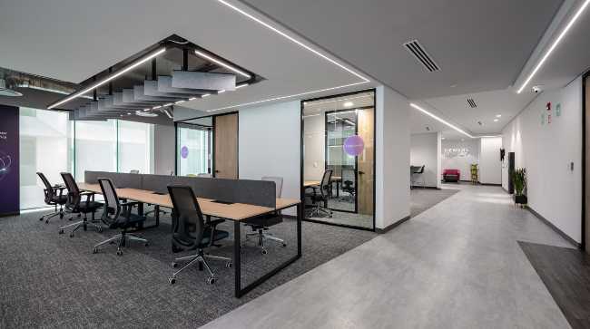 Las oficinas de Siemens Energy en Ciudad de México ofrecen espacios para la nueva forma de trabajo inteligente