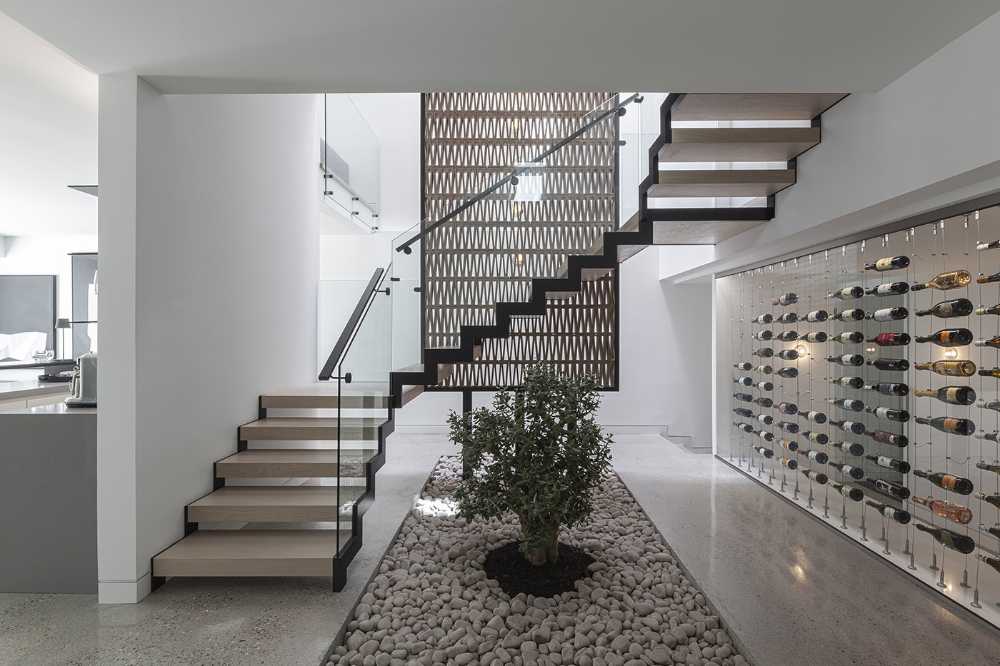 The stacked volumes, reminiscent of a column of books, of the Stack House in Toronto