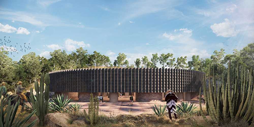 Biodynamic community in Mexico. Architecture that speaks of respect for the rich cultural and natural heritage