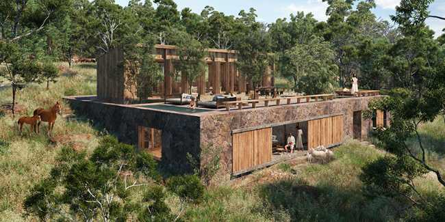 Comunità biodinamica in Messico. Architettura che parla di rispetto per il ricco patrimonio culturale e naturale