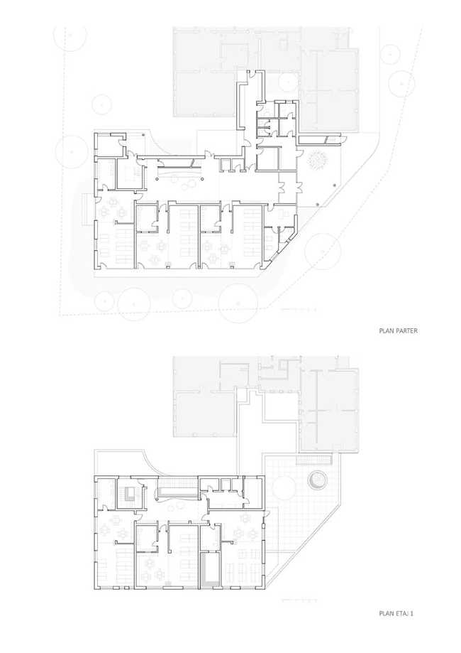 Ursuletul Nursery: un espacio amplio y luminoso, libre de los clichés de las estructuras para la infancia