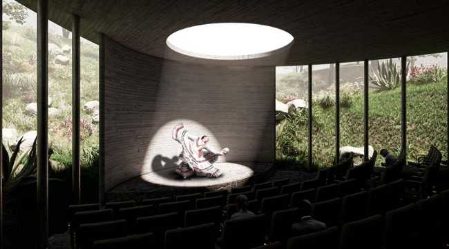 Mexico City's Environmental Culture Center:its countless microcosms reflected in a garden